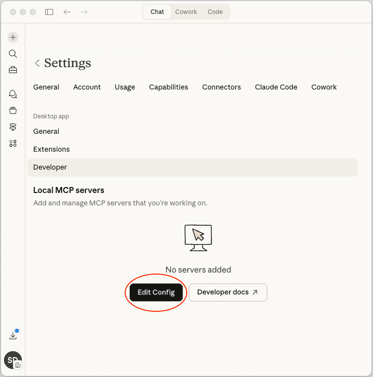 Accessing the Claude Configuration File