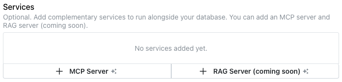 Selecting database services